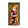 thumbnail image 2 of Christmas Door Cover - Santa-Print Door Banner Weather-Proof Fast Install, Indoor Outdoor Holiday Backdrops for Entryway or Party Photo, 2 of 6