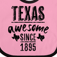 thumbnail image 4 of Inktastic Texas Awesome Since 1895 Boys or Girls Baby Bib, 4 of 4