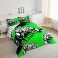 thumbnail image 3 of Castle Fairy Video Game Twin Comforter Sets for Boys,Black Green Bedding Set, 3 of 8