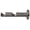 Brushed Steel, variant on Urbanest Zinc Cast Double Rod Bracket 3/4" Rod, Brushed Steel, Set of 2
