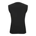 thumbnail image 4 of Bovemsi Silk Camisole Tops for Women Summer Sweater Vest Sleeveless Ribbed Knit Black Camisole, 4 of 9