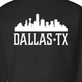 thumbnail image 3 of Inktastic Dallas Texas Skyline Tx Cities Adult Sweatshirt, 3 of 4