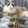 thumbnail image 4 of Cat Teething Toys - Cat Chew Toy Teething | Fish Bone Teether | Oral Care and Cleaning Interactive Chew Toy Cute Wooden Kitten Teether for Indoor Outdoor Play for Boredom Relief, 4 of 4