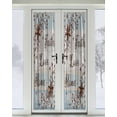 thumbnail image 2 of Country Star Brown Blackout Curtains, French Door Curtains for Door Window, Vintage Rustic Texas Stars Wooden Privacy Drapery for Patio/Sidelight Doors, 1 Panel with Tieback, 25 x 72 Inches, 2 of 6