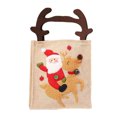 thumbnail image 1 of Monstrate Bolsas de regalo de árbol de Navidad exquisitas de bolsillo de Papá Noel, bolsa de dulces portátil, adornos navideños de lino Kits de decoración para fiestas Antler El Anciano, 1 of 6