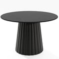 thumbnail image 5 of 46 in. Soild Wood Black Dining Table Round Kitchen Table, 5 of 5