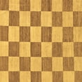 thumbnail image 1 of Ahgly Company Indoor Square Checkered Brown Modern Area Rugs, 7' Square, 1 of 4