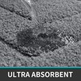thumbnail image 3 of Alfombra De Baño Antideslizante,Alfombra De Baño De Microfibra Suave,Absorbente De Agua,Lavable A Máquina,Alfombra De Ducha De Baño Extra Gruesa,50 X 80 Cm,Gris, 3 of 5