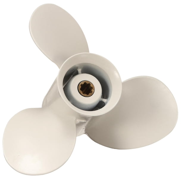 Para 9.9-15hp 63v-45945-10-el 9-1/4 X 9 Hélice fueraborda marina de aleación de aluminio 8 dientes estriados 3 Bl