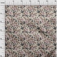 thumbnail image 3 of oneOone Cotton Flex Light Brown Fabric Floral Retro Craft Projects Decor Fabric Printed By The Yard 40 Inch Wide, 3 of 5