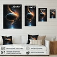 thumbnail image 4 of Designart Deep Planet Eclipse V Canvas Wall Art, 4 of 5