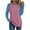 Hot Pink B, variant on Ashirexll Womens Long Sleeve T Shirts Winter Tops for Women Round Neck Solid Color Blouse Soft Comfortable Versatile Top