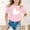 Pink, variant on Gzbliryd White T Shirts Relaxed Fit Back To School Clothes Cute Summer Tops for Boys Summer Clothes for Teens (Hot Pink,10-11 Years)