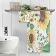 thumbnail image 5 of Dreamtimes Summer Sunflowers Soft Cotton Towel Sets 2 Piece,1 Bath Towel 1 Hand Towel Quick Dry Highly Absorbent Bath Towels Washcloths for Bathroom, Gym, Hotel, and Spa, 5 of 7