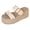 White, variant on Women's Summer Straw Woven Platform Sandals Boho Open Toe Mules Retro Casual Beach Slides with Adjustable Strap White Size 9