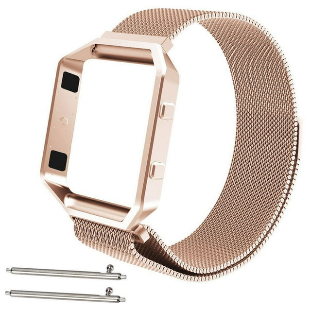Stainless Steel Replacement Loop Strap Wrist Band+Frame for Fitbit Blaze Watch