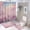 style-1064, variant on Pink Clouds Shower Curtain 4 Piece Set Shower Curtain And Rugs Shower Curtain Set Girls Cloud Sky Pink Waterproof Shower Curtain for Bathroom Decor