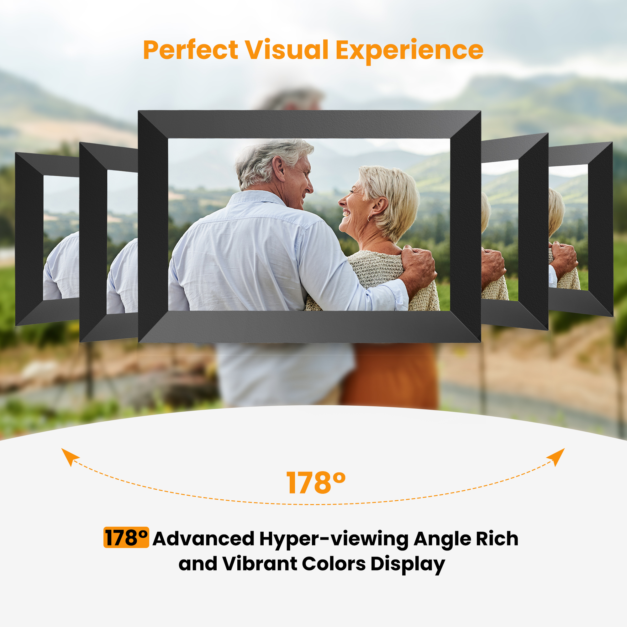 Mollan WiFi Digital Picture Frame 10.1 inch, 32GB photo 8