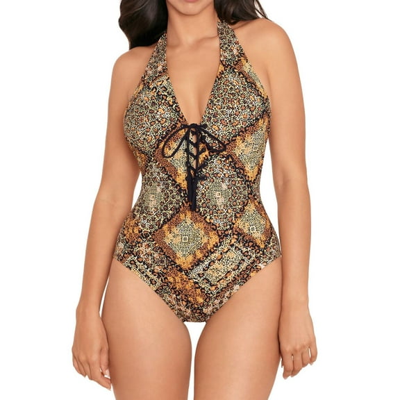 Women's Skinny Dippers 6540304 Mazie Sirena One Piece Swimsuit (Black M)