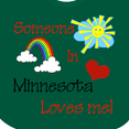 thumbnail image 4 of Inktastic Someone in Minnesota Loves Me Boys or Girls Baby Bib, 4 of 4