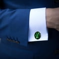 thumbnail image 3 of Saint Patrick's Day Men's Cufflinks Set for Formal Attire Made of Stainless Steel, Suitable for Dress Shirts - for Business Meetings and Weddings, 3 of 6