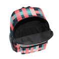 thumbnail image 6 of FORMRS School Backpack with Front Zippered Pocket 12" Student Travel Daypack, Red Teal Stripes, 6 of 6