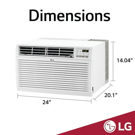 LG - 9,800 BTU 440 Sq Ft Through-the-Wall AC - White