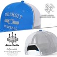 thumbnail image 5 of Football Embroidered Trucker Hat for Fans Gifts, Adjustable Snapback Cap Dad Hat Baseball Cap for Men Women, 5 of 7