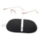 thumbnail image 4 of Gafas de juego con lentes planas, antiluz azul, montura transparente, modernas oro rosa, 4 of 9