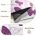 thumbnail image 2 of Purple Butterflies Area Rug 4x6 Washable Rug Non Slip Modern Art Summer Butterfly Large Area Rug Indoor Floor Carpet for Entryway Bedroom Kitchen Living Room Home Office Dining Room Nursery, 2 of 8