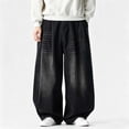 thumbnail image 2 of Gfyviroh Baggy Denim Pants for Men Casual Lightweight Big and Tall Trousers Trendy Streetwear Jeans with Pockets, 2 of 8