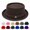 Brown, variant on Unisex Mesh Pork Pie Hat, Packable Adjustable Fedora Cap, Breathable Sun Hat for Beach Travel Golf Fishing