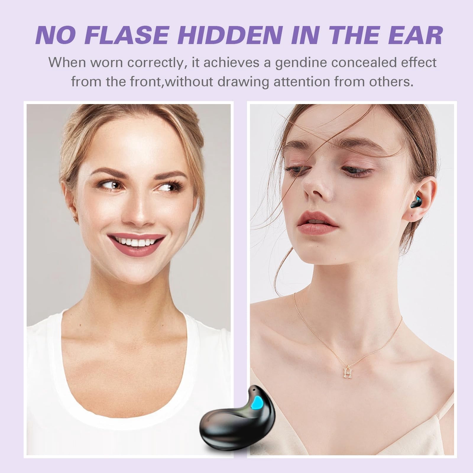 Findtime True Wireless Bluetooth Sleep Earbuds with IPX5 Waterproof, White