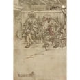 thumbnail image 2 of Arthur Rackham 11x14 Gold Ornate Wood Frame and Double Matted Museum Art Print Titled - ‘He Took His Place once More on the Bench at the Inn-Door’ (1910), 2 of 4
