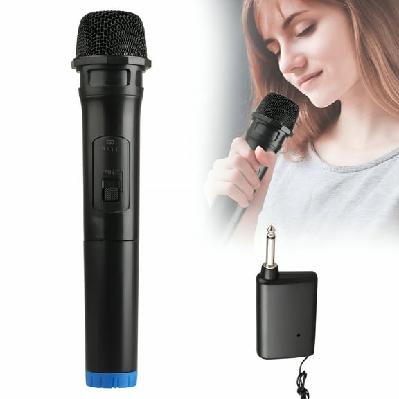 GJX Wireless Microphone Karaoke Bluetooth Microphone, Wireless Professional Handheld Wireless Mic & Receiver System, Cordless Microphone For Singing Karaoke Church Speech
