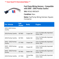 thumbnail image 2 of Fuel Pump Wiring Harness - Compatible with 2000 - 2005 Pontiac Sunfire 2001 2002 2003 2004, 2 of 2
