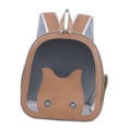 thumbnail image 2 of GROWTH TANK Dog Backpack Carrier for Dogs Puppy Rabbits Carrying Bag for Camping Outdoor brown, 2 of 9