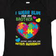 thumbnail image 4 of Inktastic I Wear Blue for My Brother Autism Awareness Boys or Girls Baby Bodysuit, 4 of 5
