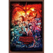 Netflix Stranger Things - Three Seasons One Sheet Wall Poster, 22.375" x 34" Framed