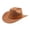 Khaki, variant on Ydojg New Straight Cowboy Hat British Style Fedora Flat Top Black Top Hat American Style Hat Red