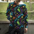 thumbnail image 3 of Sudadera con capucha y cremallera con diseño de dinosaurio y grafiti punk para hombre y mujer, sudadera con capucha y cremallera con estampado 3D, ropa de calle de moda, abrigos, 3 of 5
