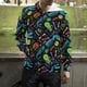 thumbnail image 3 of Sudadera con capucha y cremallera con diseño de dinosaurio y grafiti punk para hombre y mujer, sudadera con capucha y cremallera con estampado 3D, ropa de calle de moda, abrigos, 3 of 5