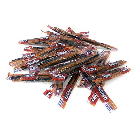 Twizzlers Pull and Peel, Orange & Black Cherry, Halloween Edition Candy 4 Pounds Bag