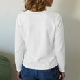 thumbnail image 4 of Sweaters for Women 2025 Fall - Long Sleeve V Neck Loose Knit, Lightweight Pullover Blouses with Breathable Fabric, Business Casual for Cool Office Days, 4 of 4