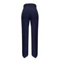 thumbnail image 6 of Womens Sweatpants High Waist Straight Leg Flattering Casual Suit Long Wide Leg Sweatpants Women Navy M, 6 of 6