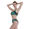 thumbnail image 6 of Picia Play Game Women's High Waisted Bikini Scoop Neck Swimsuit Two Pieces Bathing Suit-, 6 of 8