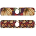 thumbnail image 2 of Vintage Autumn Pumpkin Kitchen Sink Splash Guard 2 Packs Faucet Absorbent Mats Thanksgiving Day Harvest Faucet Handle Drip Catcher Quickly Drying Mat for Kitchen Counter Bathroom, 23.6"x5.5", 2 of 7