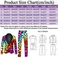 thumbnail image 3 of NAFUU Men's Suits Mens Rainbow Suits Slim Fit Blazer Jacket And Pants Set Tie-Dye Printed Sports Coats Suit Pants Party Outfits Stylish Sweatsuit Outfits, 3 of 6