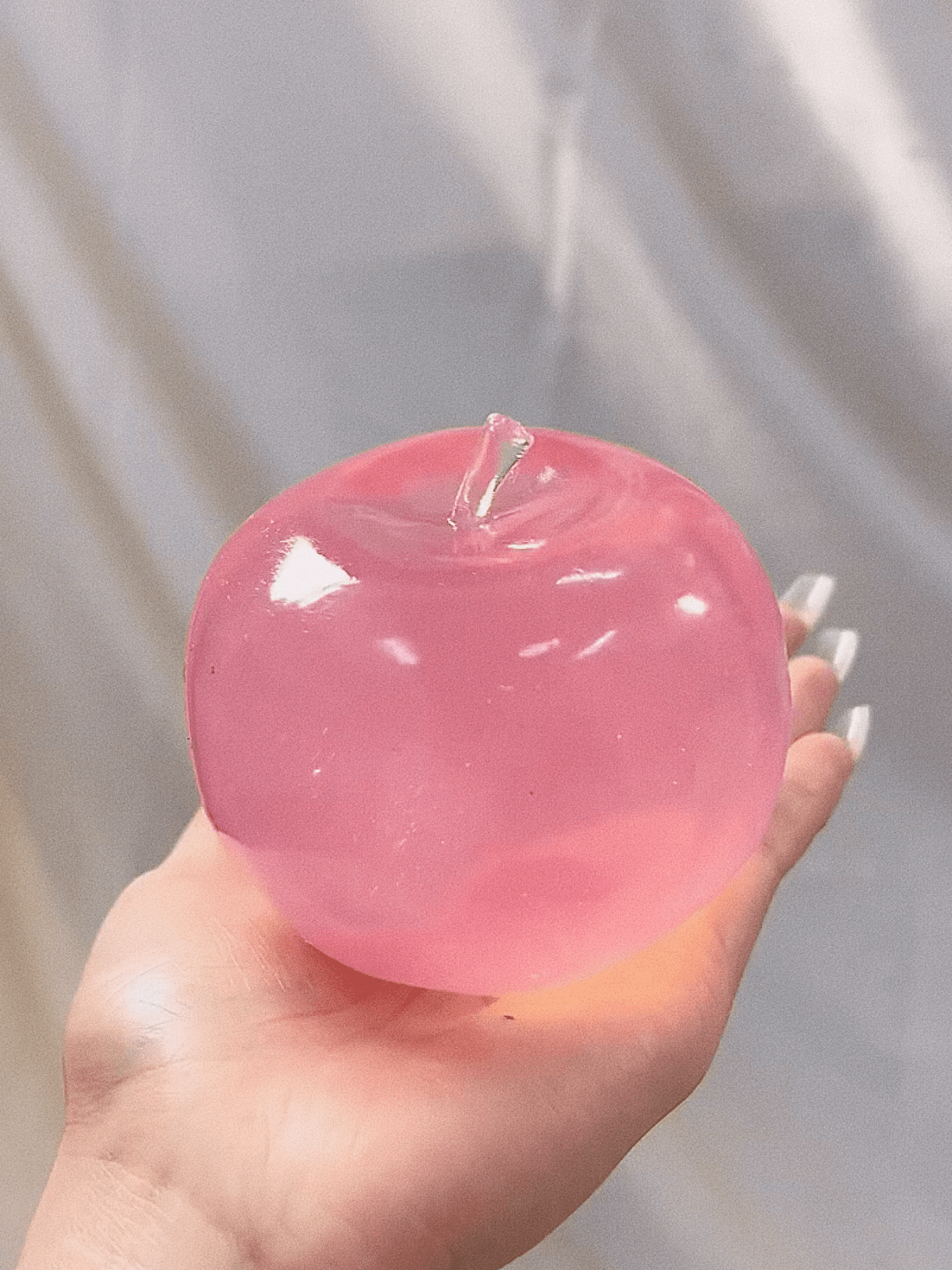 Big Apple Stress Ball Apple Fidget Toy Non-Bounce Squeeze Ball ASMR Sensory Toy Anti-Stress Toys for Kids and Adults Hand Exercise
