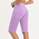 thumbnail image 3 of Pantalones de Yoga de Cintura Alta para las Mujeres Color Sólido Cadera Bolsillos Elásticos Medio Pantalones Cortos, Pantalones Deportivos de Fitness, Poliéster Toda la Temporada, 3 of 6